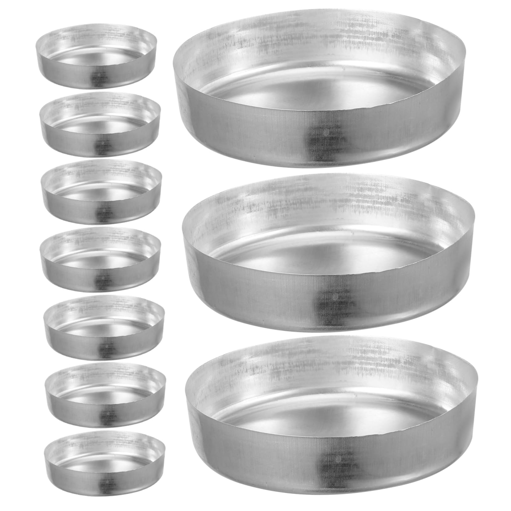 ABOOFAN 5 Sätze Wiegeschale Wiegen Tabletts Für Pulver Messung Probenwägeschalen Messen Von Wiegebooten Chemie Wiegt Boote Musterplatten Aluminium Silber 10 Stück * 5