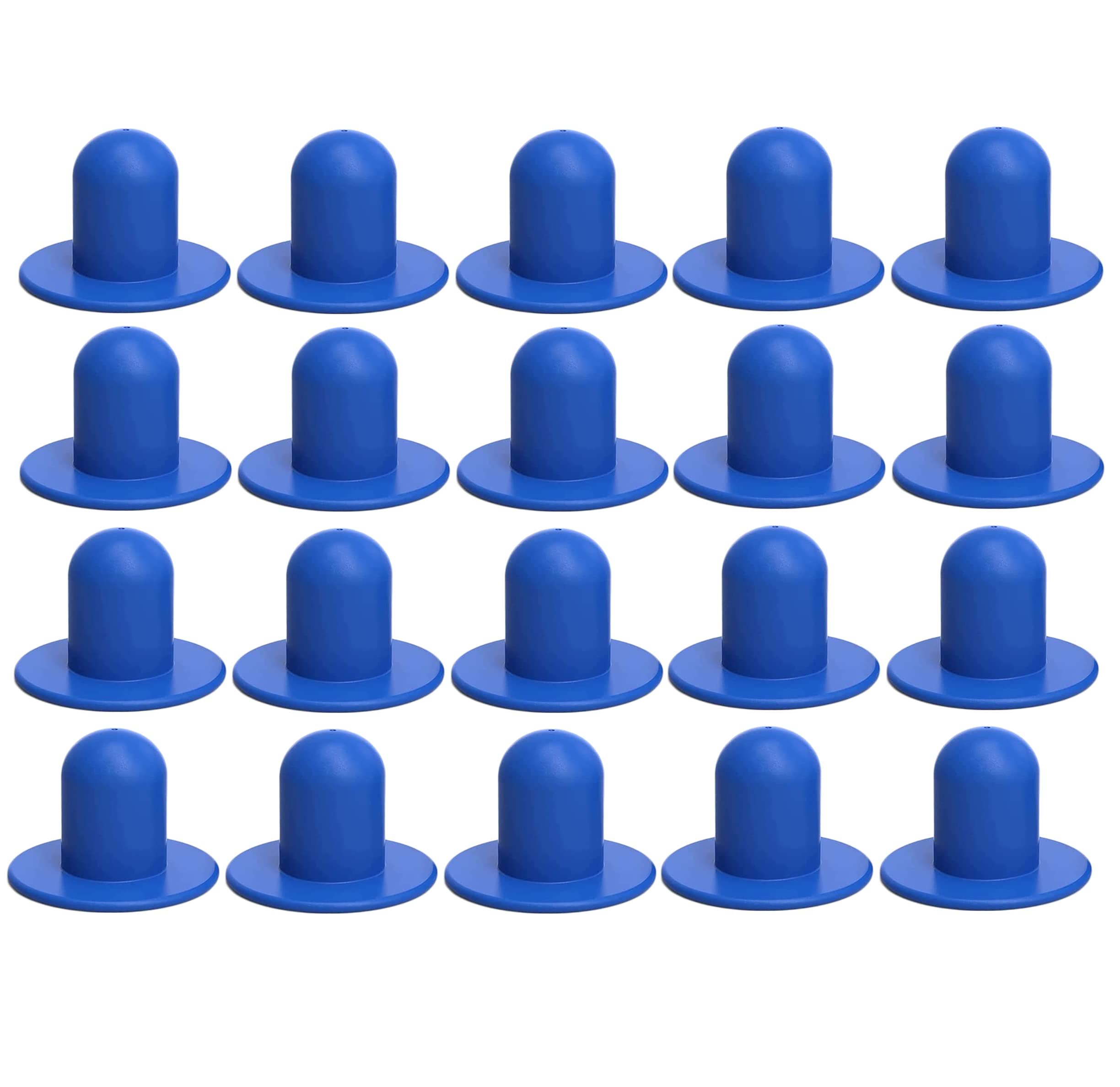 Mododer 20pcs Pool Plug Stopper, Replacement Ground Swimming Pool Filter Pump Strainer Hole Plug Stopper, Wall Plug Replacement Fitting Compatible with Intex & Bestway (Blue)