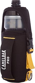 Professional Insulated 21 OZ. Bottle with Rugged Poly Canvas Holder, Metal Belt Clip and Adjustable Straps
