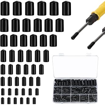 Rubber End Caps Set of 300 Round Tube Plugs 1.5-10 mm Protective Caps