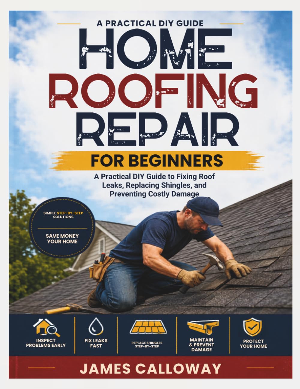 Home Roofing Repair for Beginners: A Practical DIY Guide to Fixing Roof Leaks, Replacing Shingles, and Preventing Costly Damage