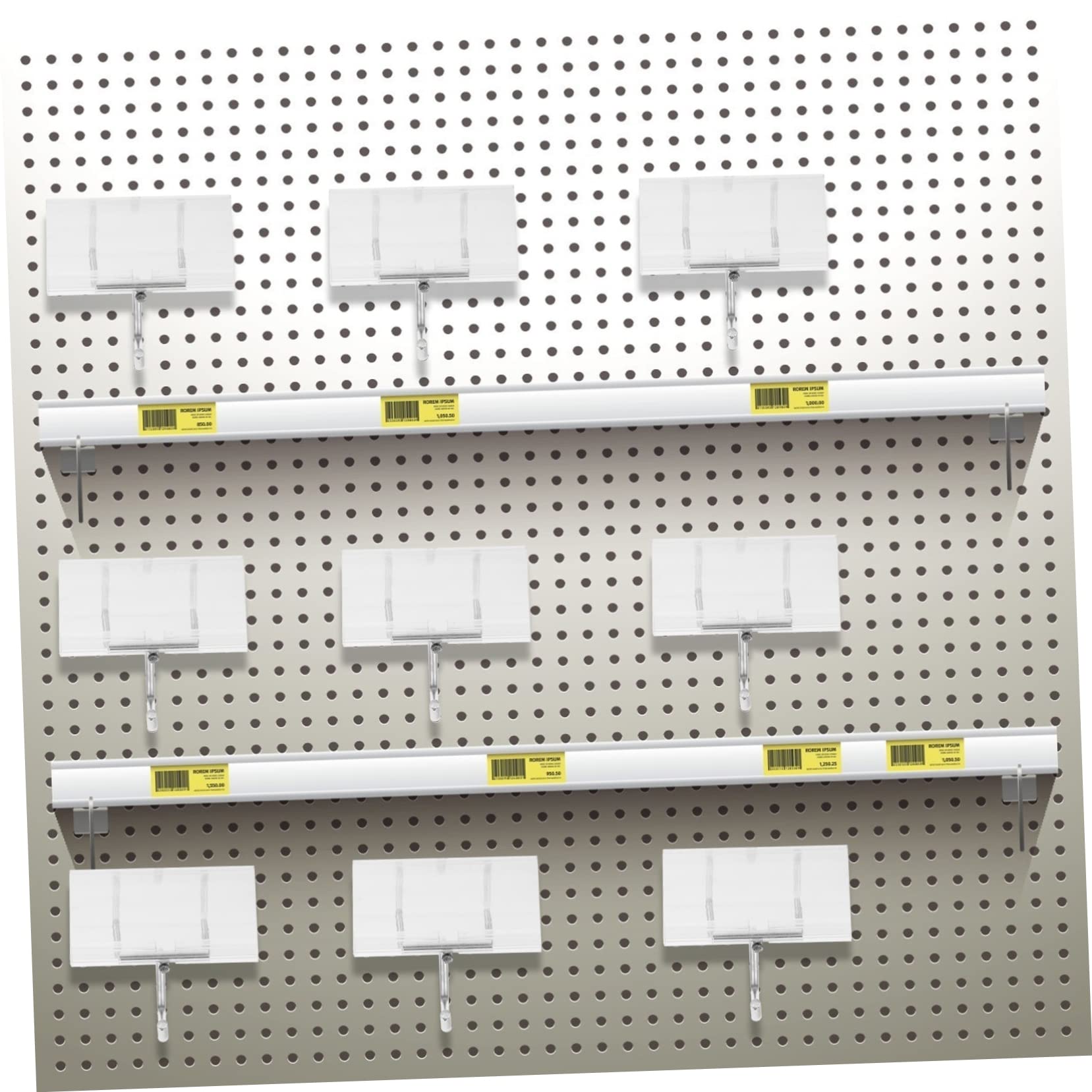 SOLUSTRE 120piezas Ganchos De Estante De Pies Para Supermercados Necesidad De Perfectos Para Almacenamiento Baños y Cocinas