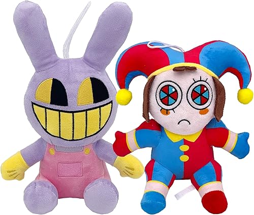 11 The Digital Circus - Muñeca de peluche de circo, 2 piezas de caricatura de circo digital, muñeca suave para niños