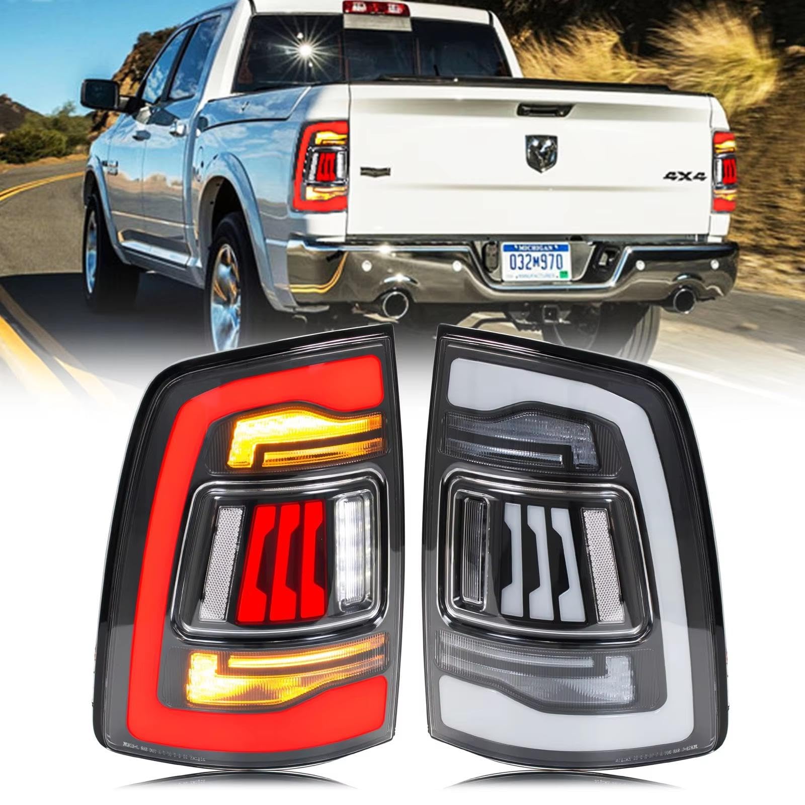Genérico Para Dodge para Ram 1500 2500 3500 2009-2018 Piloto trasero coche