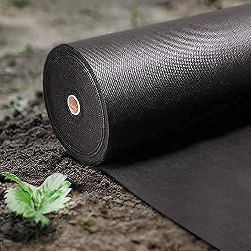 Miniatura 3 de HOOPLE  Barrera de malezas de jardín, Tela de paisaje ultra gruesa de alta calidad, control de malas hierbas para cama de flores, mantillo,