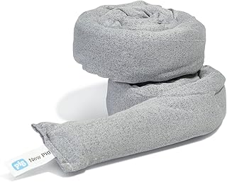 PIG Dryer-Safe Reusable Water Absorbent Sock - 2 Pack - 3" x 38" - Absorbs Up to 34 oz per Sock - Gray - PM50672