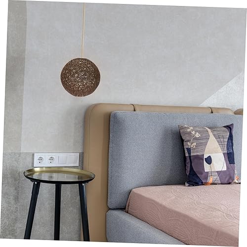 Miniatura 5 de DOITOOL Lámpara de araña para decoración de miniture, mini lámpara colgante, pantalla de papel, pantalla de repuesto, pantalla de campana, pantalla