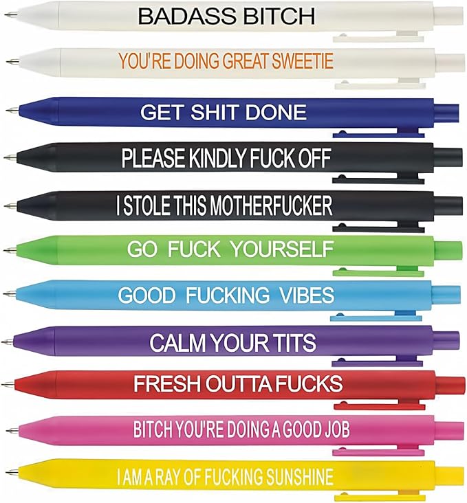 11Pcs Funny Adult Pen Set