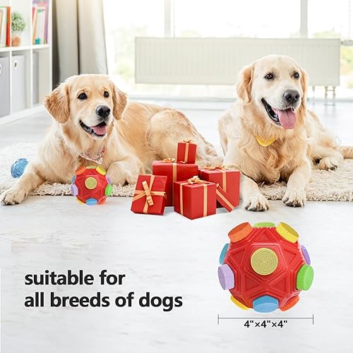 Miniatura 3 de Pelota de olfateo para perros  Pelota olfateadora para perros, juguetes estimulantes mentales para perros, rompecabezas de golosinas para perros,