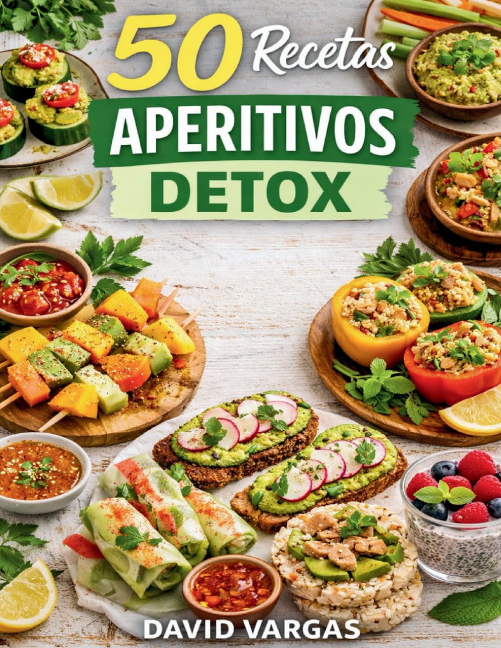 50 Recetas de Aperitivos Detox: Opciones ligeras y fáciles para picar entre horas con ingredientes naturales
