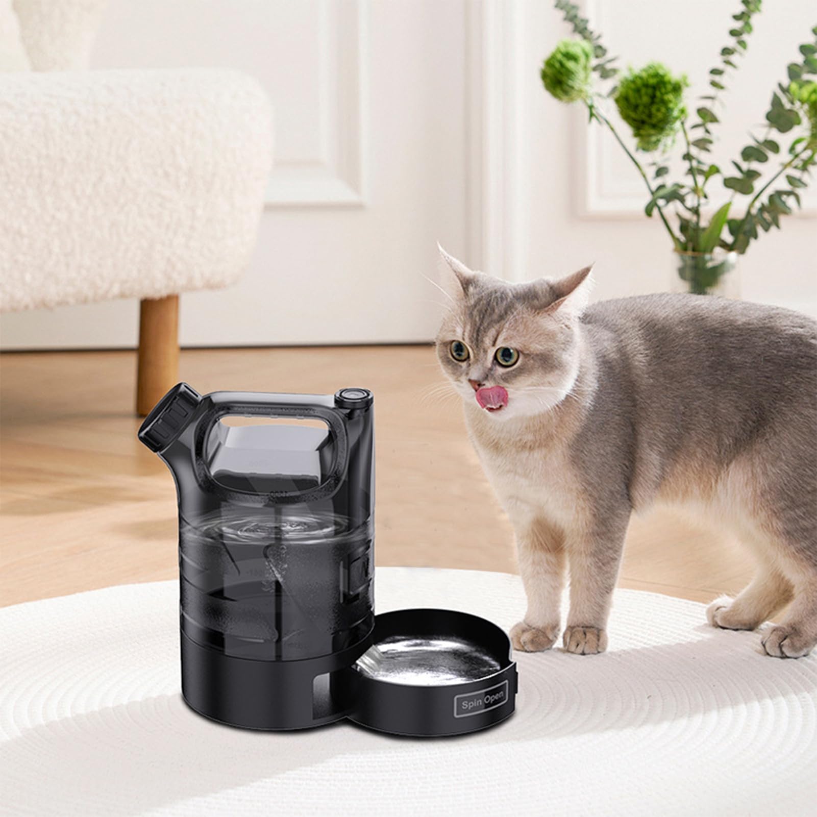 Botella de Agua para Perros Portátil Dispensador De Bebida Para Mascotas De | Recipiente Antifugas Para Vacaciones, Senderismo, Viajes, Apartamento, Camping Y Playa