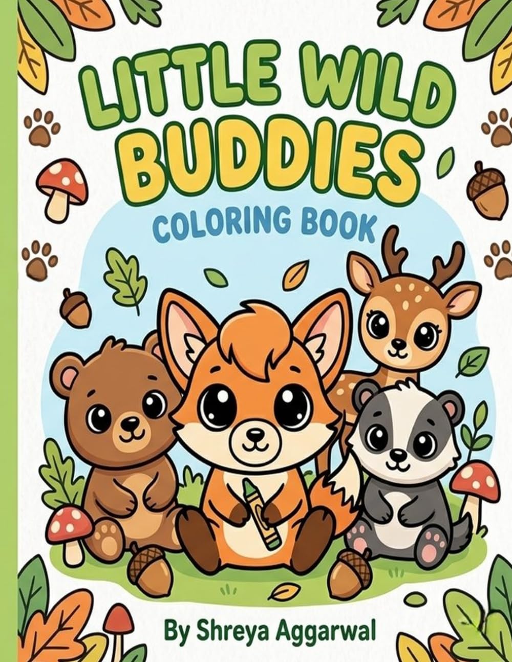 little wild buddies: Coloring book