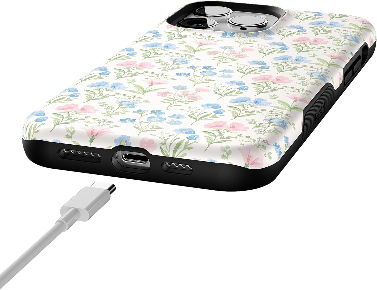 Casely iPhone 14 Pro Max Case | Sunday Best | Pastel Garden | Bold Protective Design | MagSafe Compatible Design
