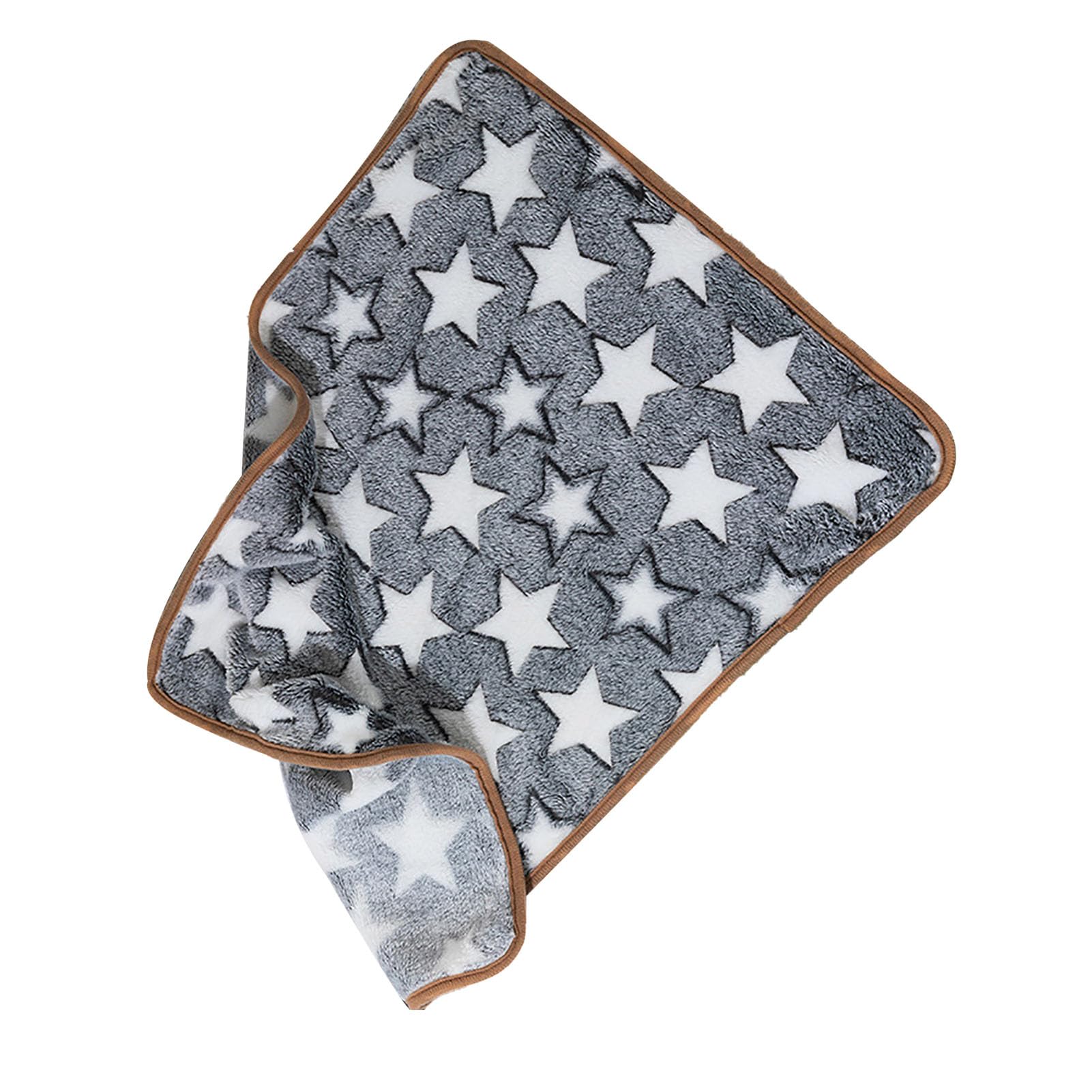 Manta Gris para Mascotas, Cálida Felpa para Mascotas, Suave Y Cómoda, con Patrón de Estrellas, Mantas para Perros Y Gatos, Manta para el Hogar, Sofá, Perros, Cachorros,(XL-Manta Estrella Gris)