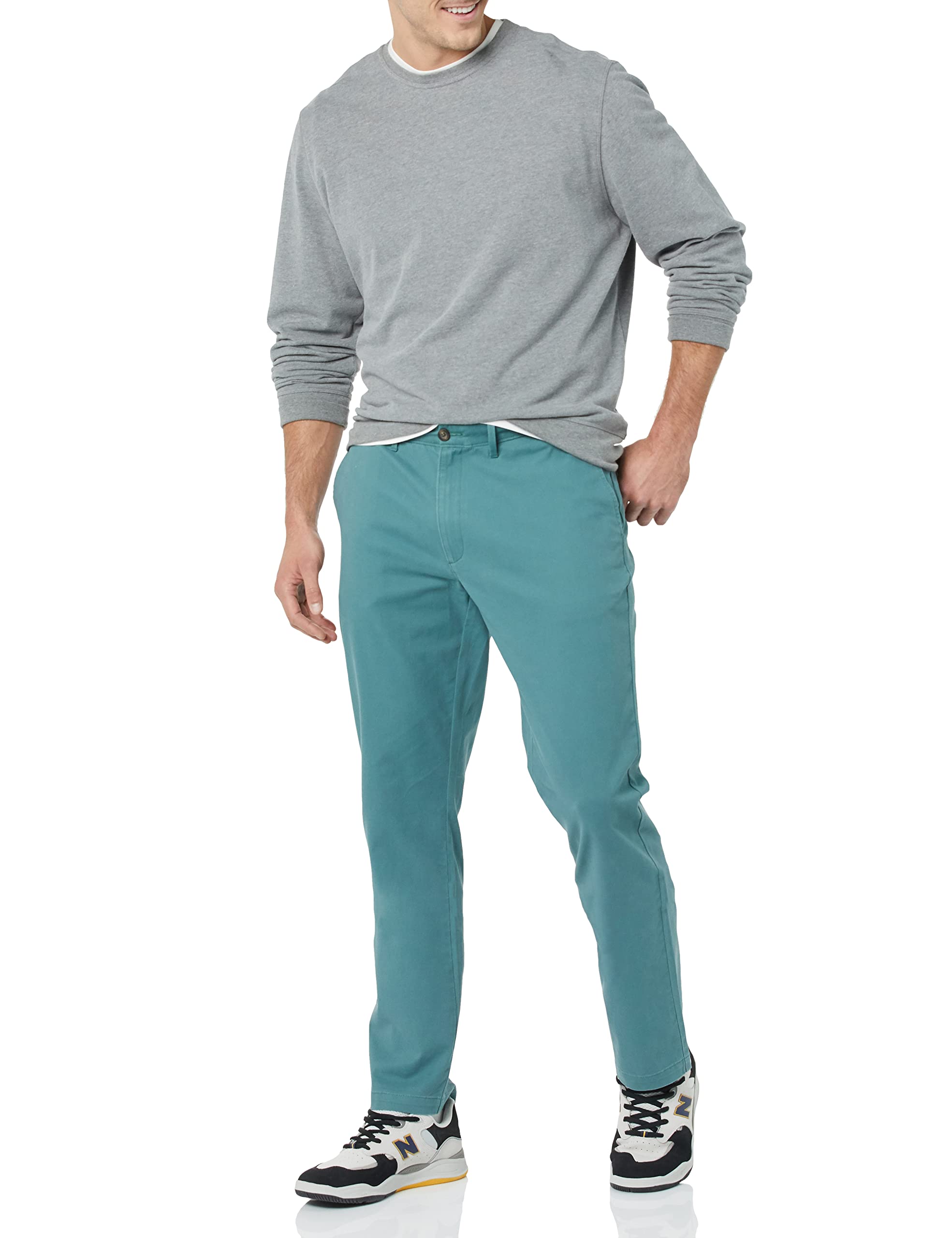 Amazon Essentials Skinny-Fit Casual Stretch Chino Trouser Uomo