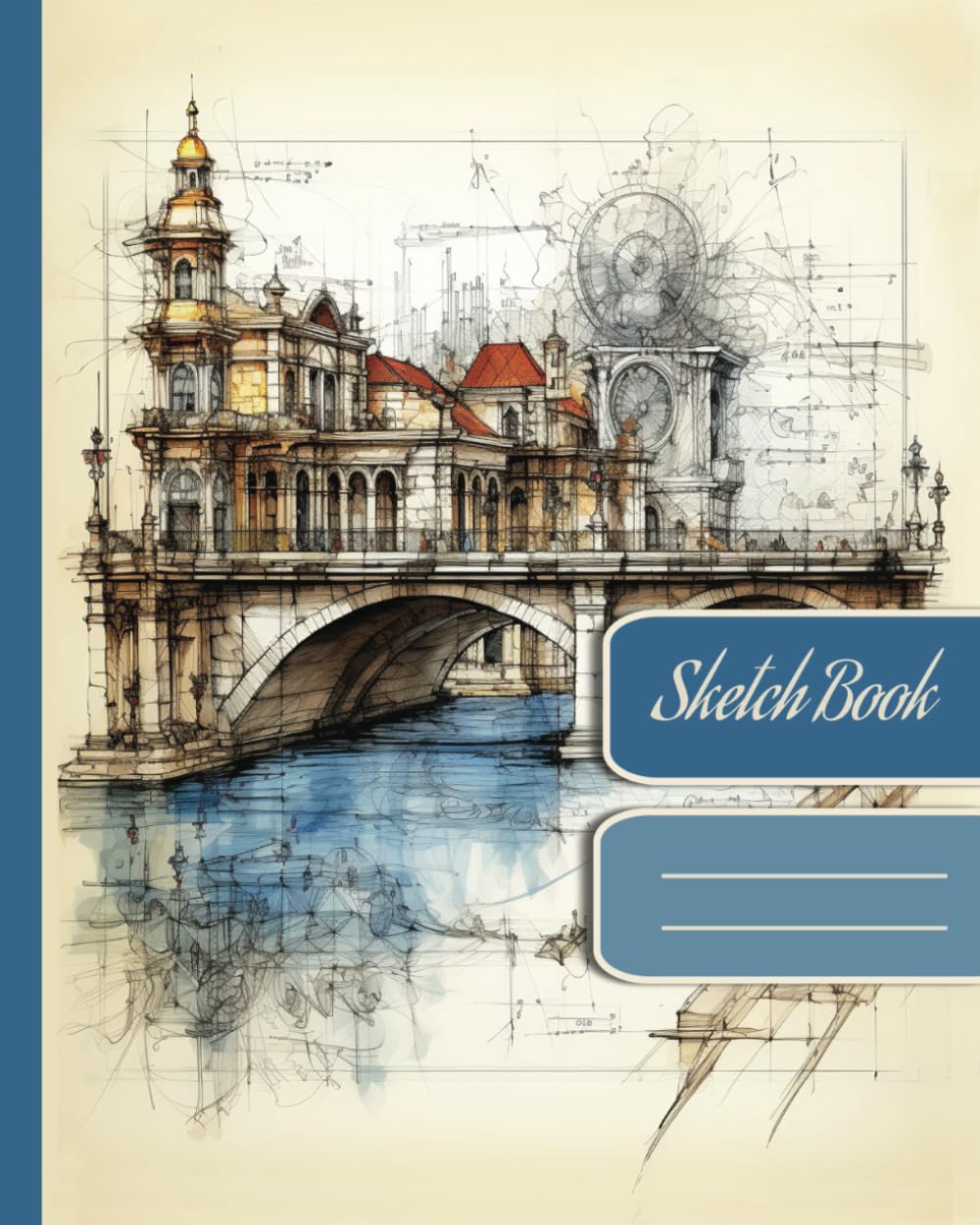 Sketchbook for Artists: 8" x 10" Drawing Pad - 108 .The Artist's Muse. Visual Visions Diary.Vintaj design aesthetic: Pages for Sketching, Painting, and Doodling - Large Unruled Soft-Cover Journal.