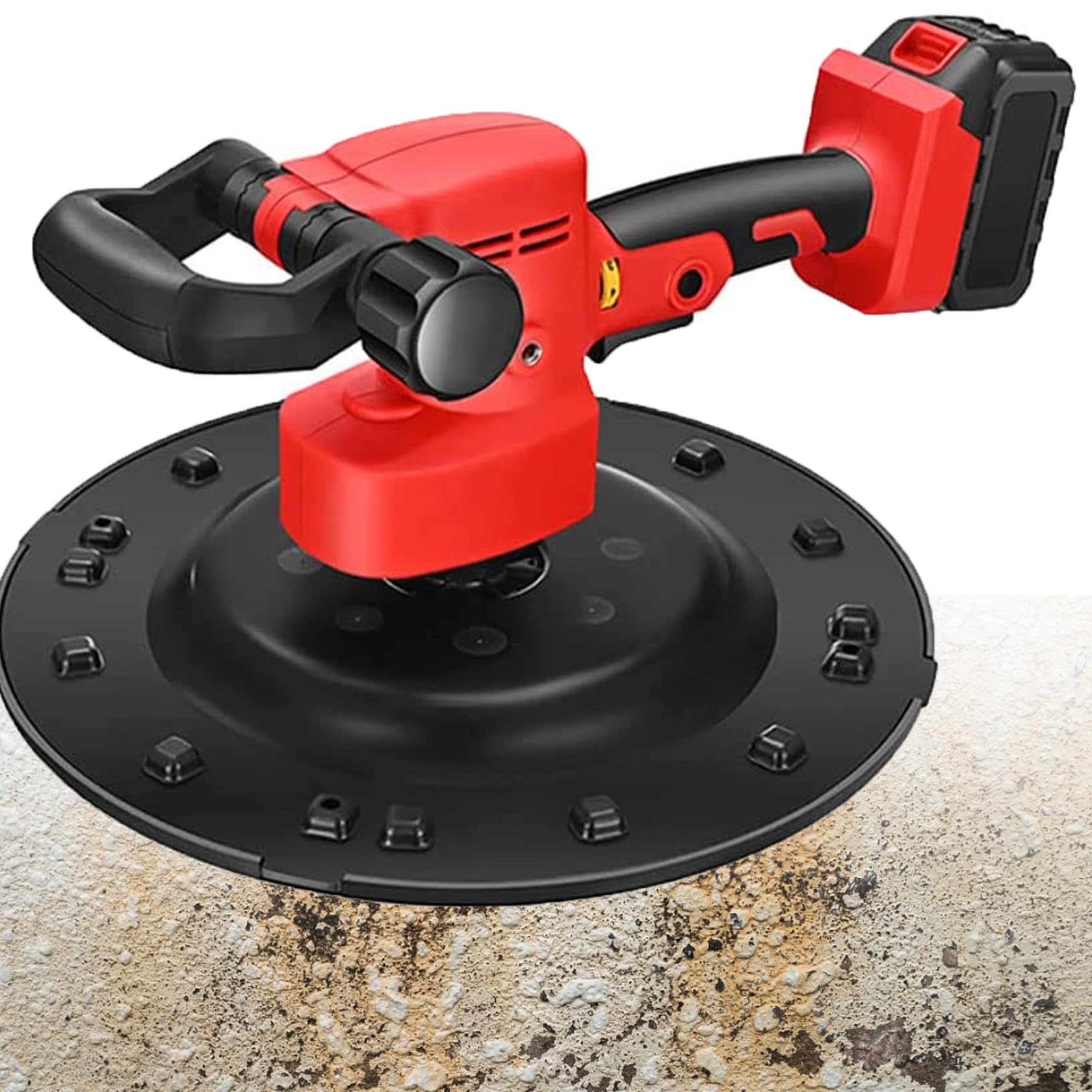 Levigatrice Angolare per Cartongesso, Levigatrice per Cartongesso Portatile, Levigatrice per Cartongesso, velocità 80-280 Giri/Min, 6 velocità Regolabili, Design Ergonomico,2x2500mah