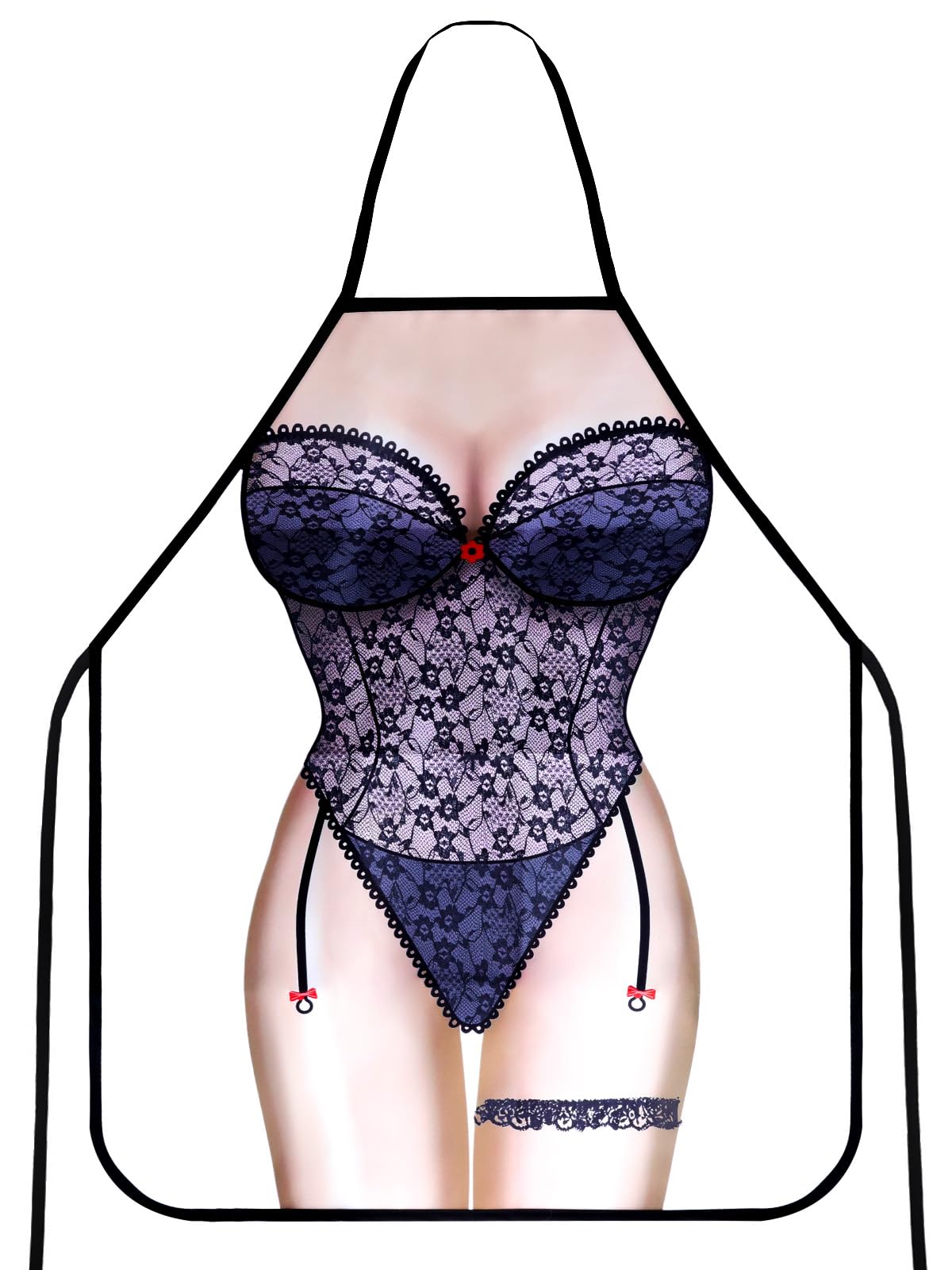 Funny Novelty Apron, Sexy Woman Kitchen Cooking Chef Apron, Secrect Gifts for Women, Unisex Adult BBQ Baking Cooking Apron