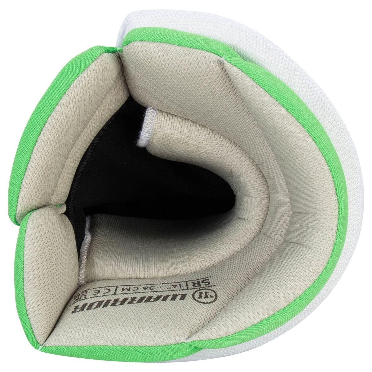 Warrior Alpha Deluxe LT Senior Gants de hockey sur glace, blanc/vert, 33 cm