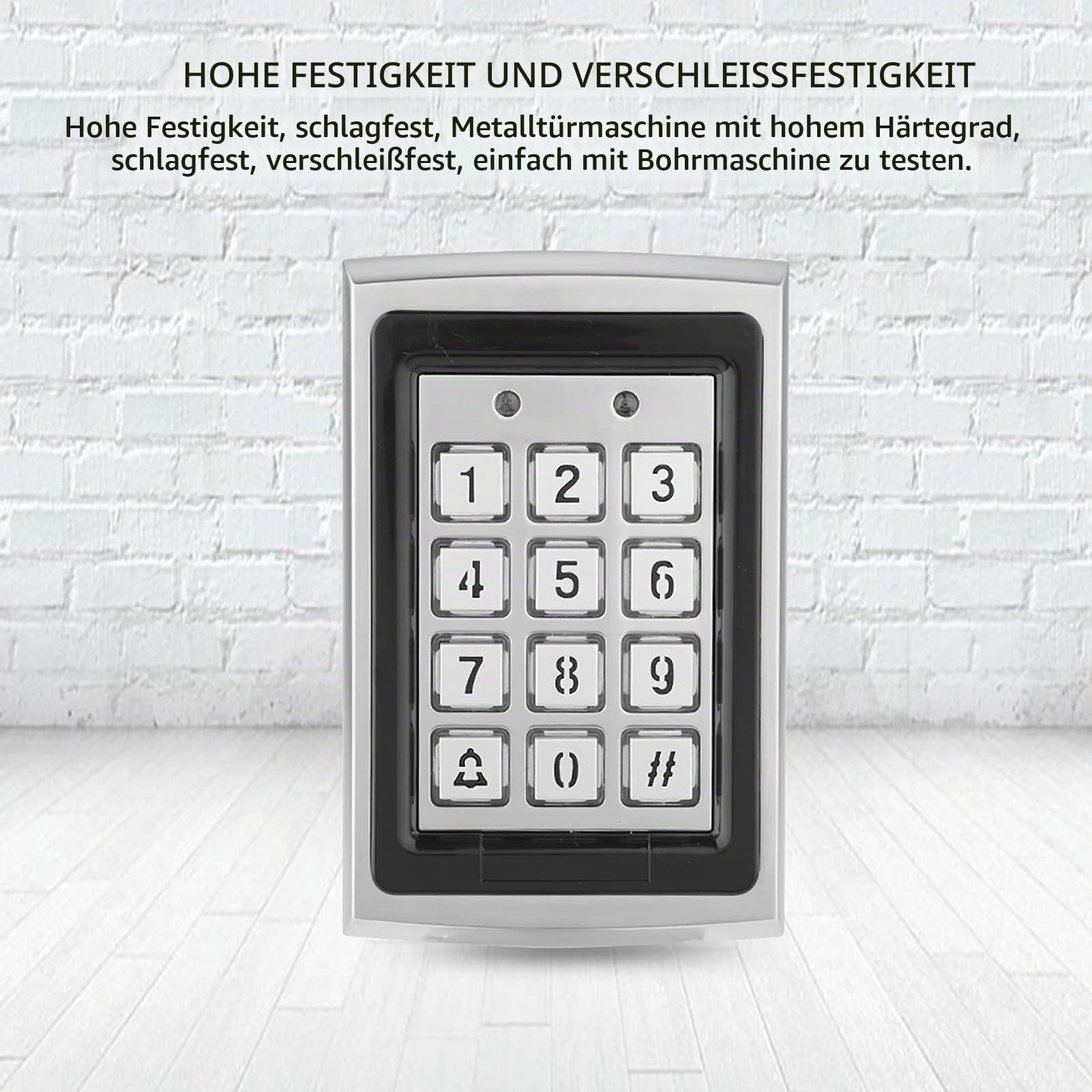 T6-Touch RFID 125KHz Codeschloss mit Wiegand 26 Technologie - Wasserdichter Türöffner für Haus & Büro Diebstahlsicherung Hintergrundbeleuchtung. Professionelle Zutrittskontrolle maximale Sicherheit.