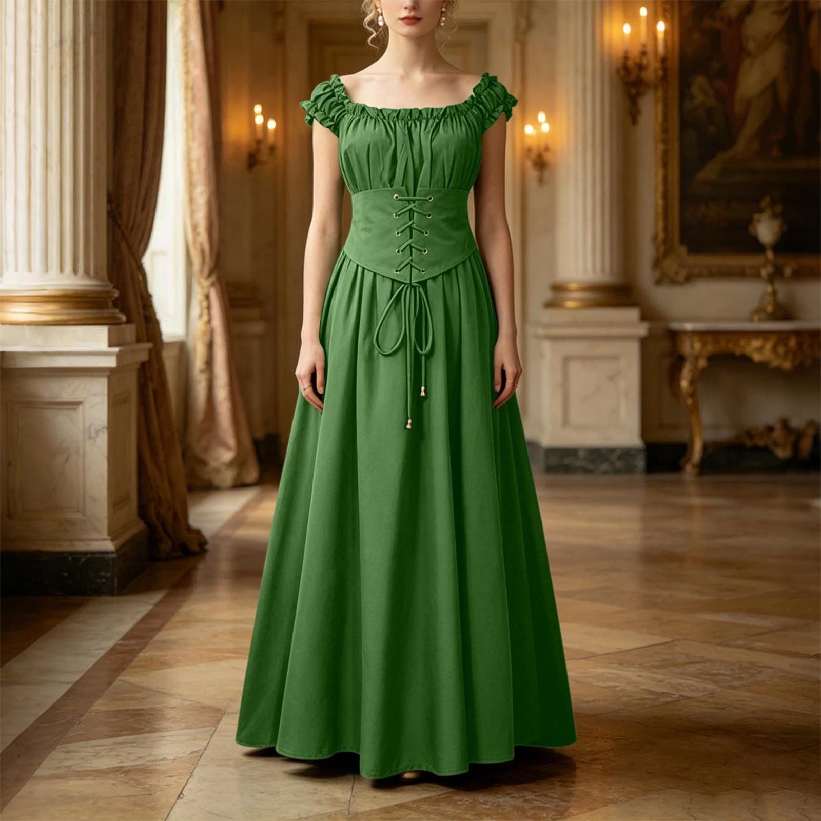 Corsetto medievale da donna, costume da sera elegante