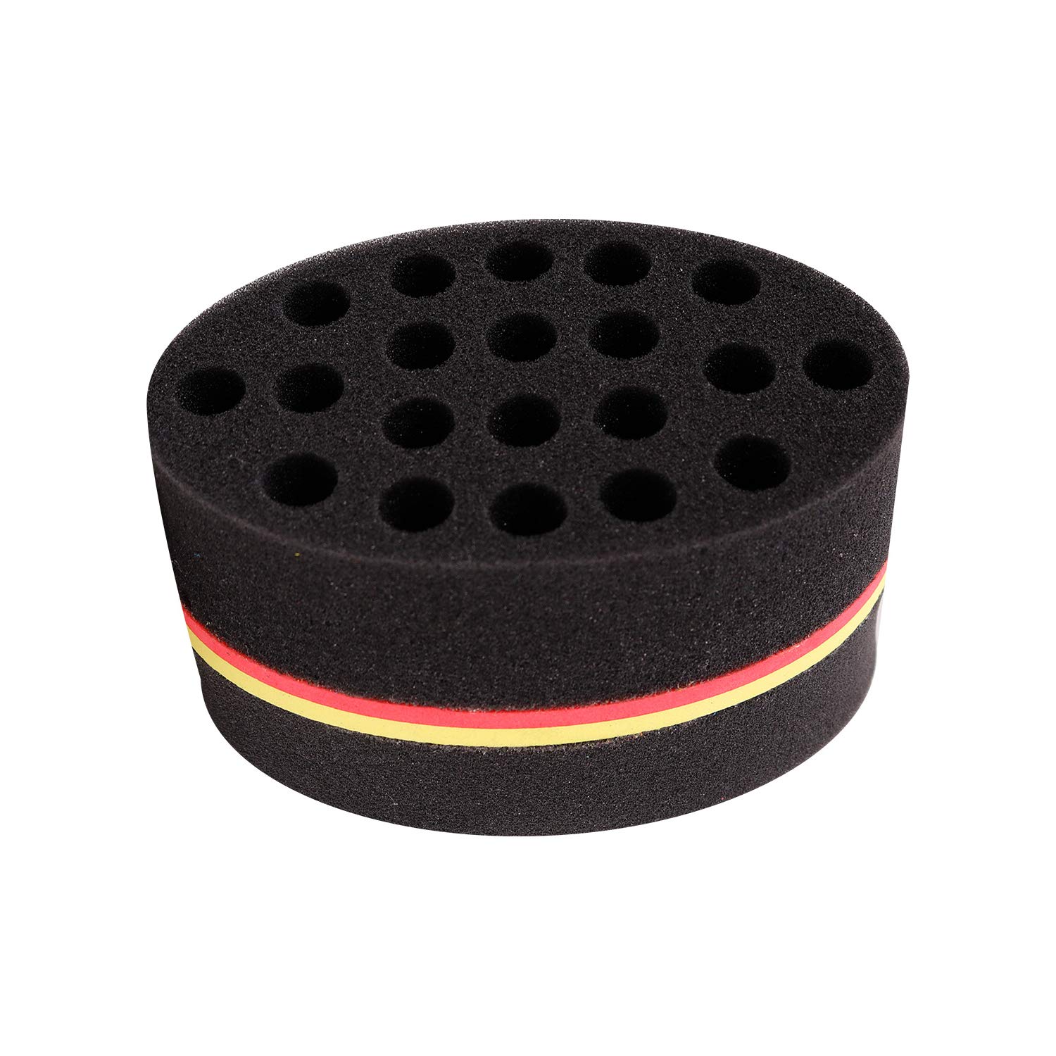 STUDIO LIMITED Barber Hair Brush Sponge, Barber Tool for Dreads Afro Locs Curl Coil Black (6 PACK)