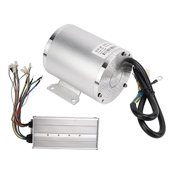 Sorandy 72V 3000W Electric Brushless DC Motor Kit, Aluminum Body Copper Coil Motor, Heat Resistance Low Noise Controller with T8F 11 Tooth Sprocket, Ideal for Scooter, Bicycle,