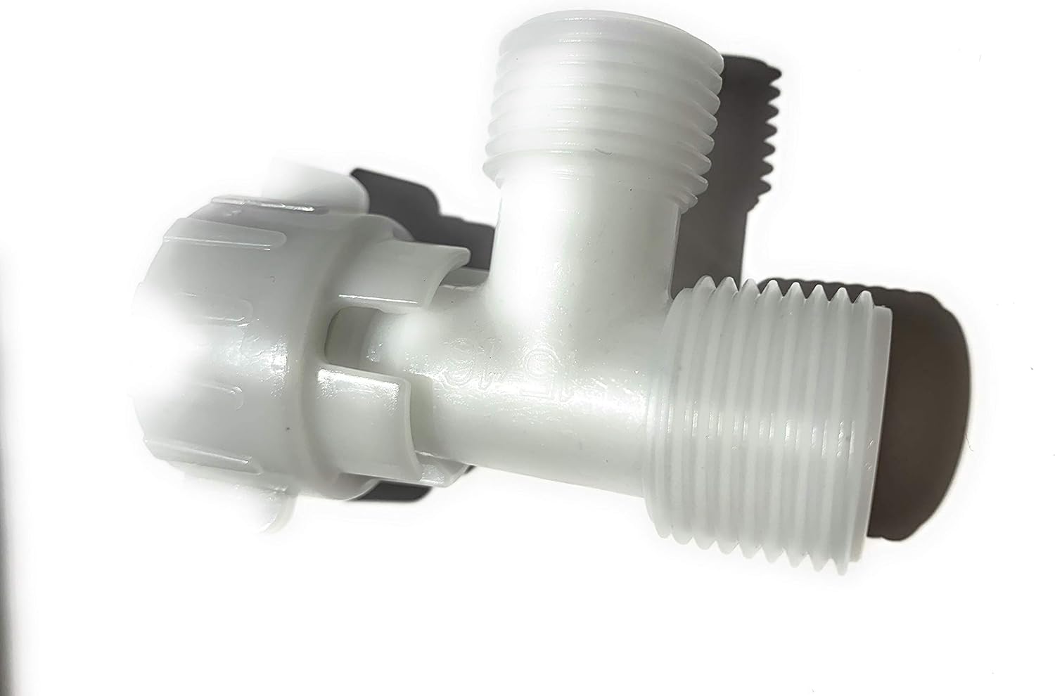 Plastic 7/8"(15/16") x 7/8"(15/16") x 1/2" T adapter connector for Bidet, toilet with Rubber Washer US Specification