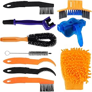 Fahrrad Reinigungsbürste Set 4-tlg - Kettenreiniger Und Bürsten Für Mountainbike, Rennrad, Citybike