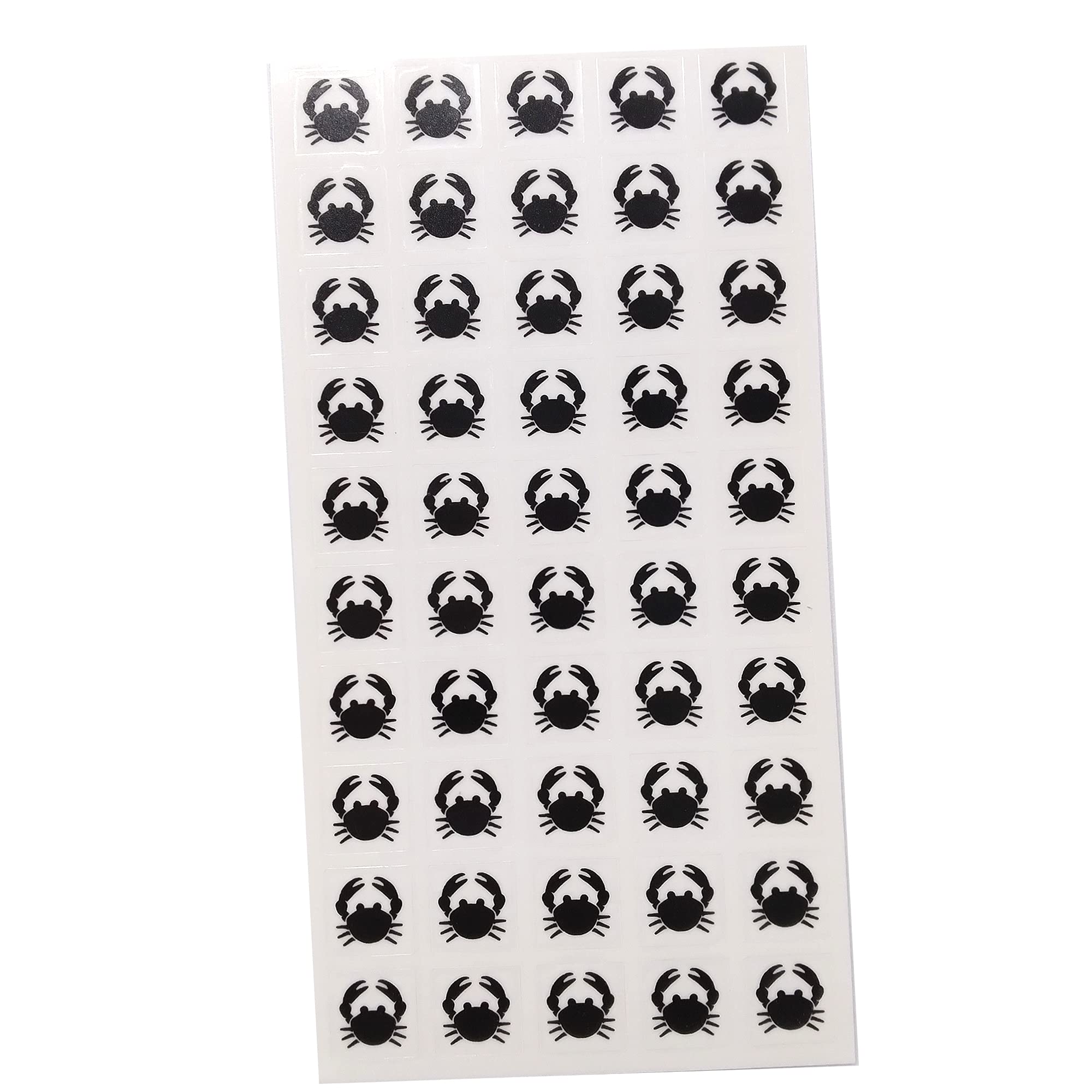 Autocollants pour repas crabe transparents sticker marque-place choix menu de fête