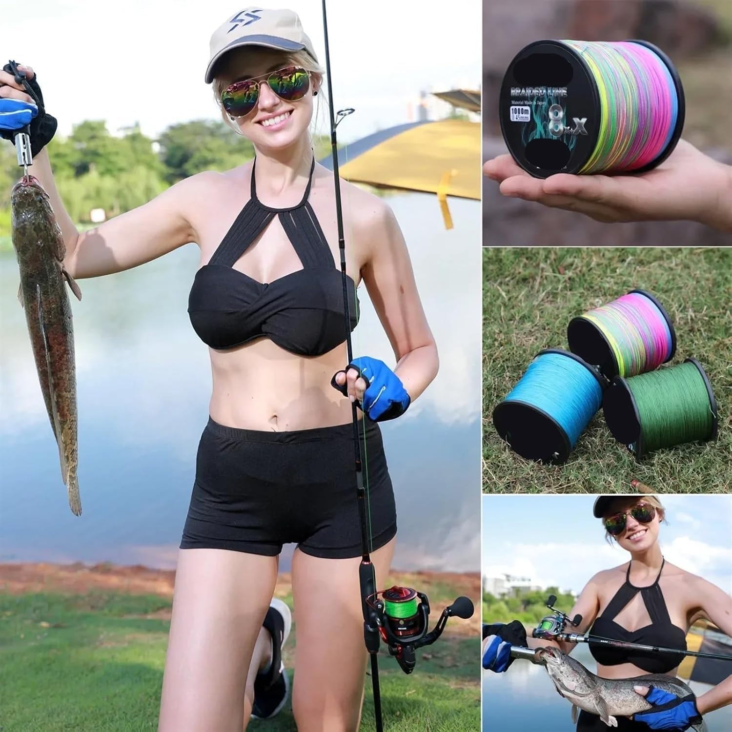 Nylonowa żyłka wędkarska 9 nici PE Fishing 300M 500M 1000M wielowętkowa żyłka żyłka żyłka wędkarska do karpi