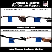 Vista 3 de MusicNomad Cradle Cube, reposa cuello y soporte para guitarra eléctrica, acústica y bajo, (MN206)