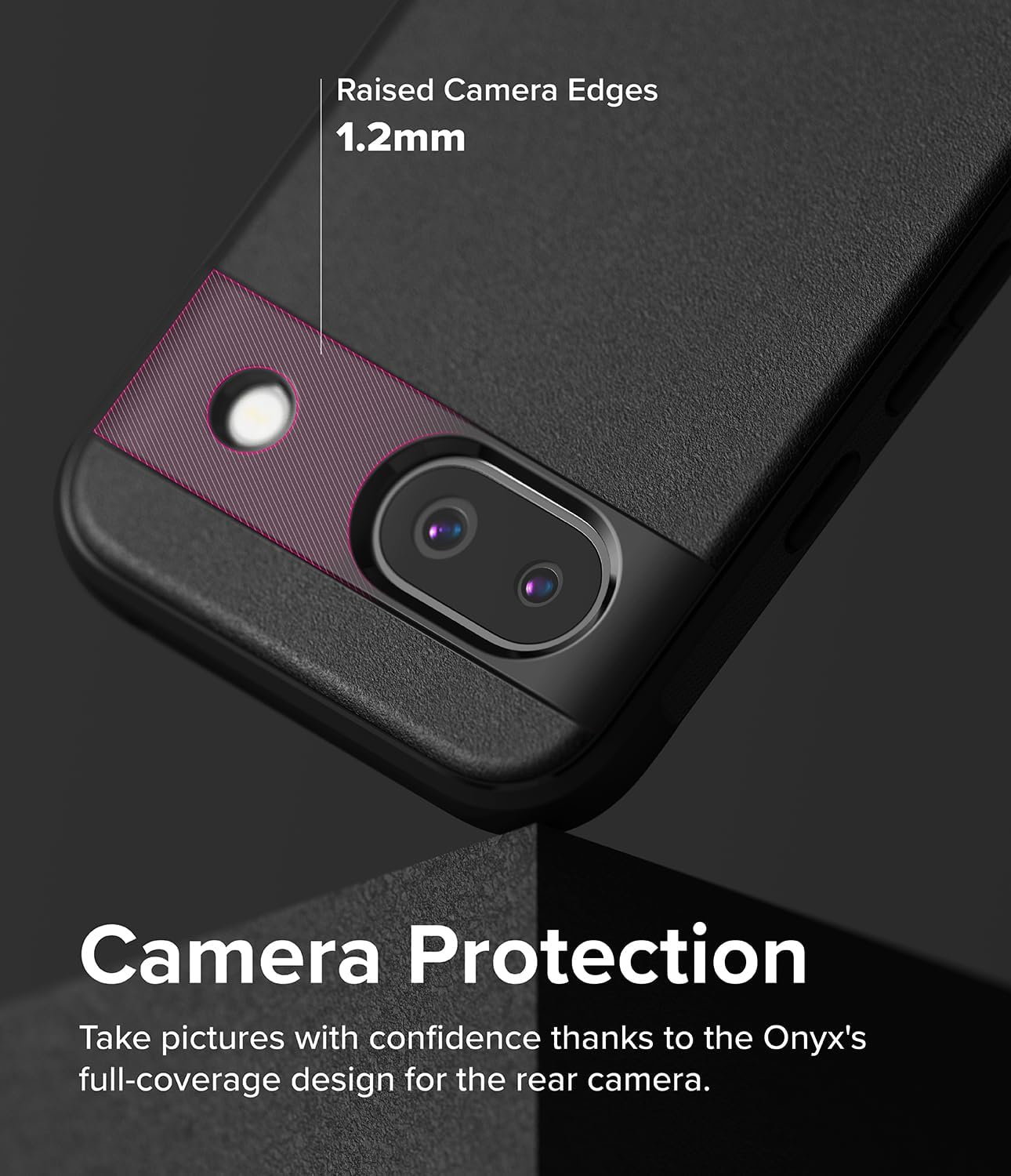 Ringke Onyx Case Compatible with Google Pixel 8a [Black] + Dual Easy Film Compatible with Google Pixel 8a