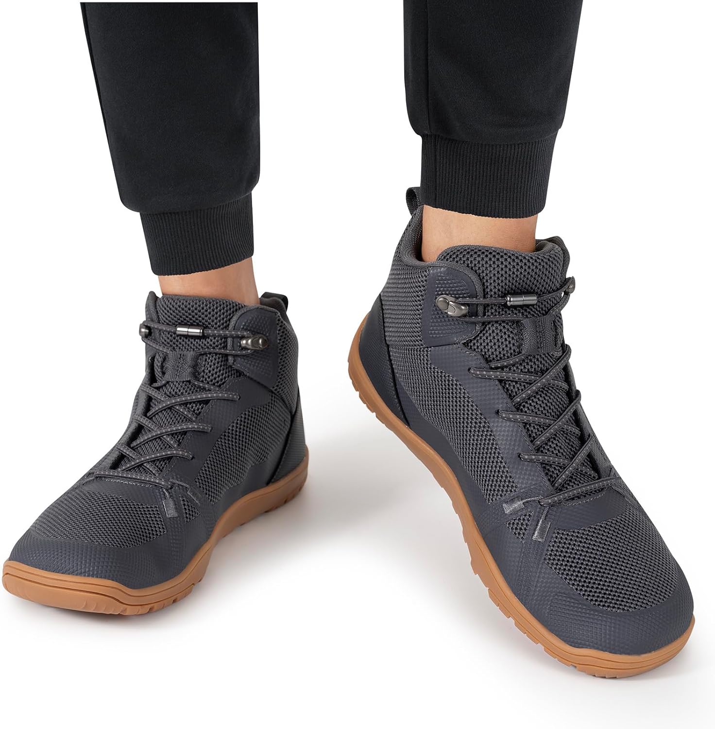 Men's Barefoot Boot - Zero Drop Wide Toe Minimalist Sneakers Ankle Support Hiking Shoes - Image 6