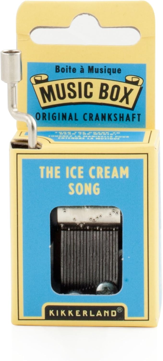 Kikkerland DIY Build Your Own Hand Crank Music Box Mechanical Movement Tool Kit, Custom Songs, Gifts for Music Lovers