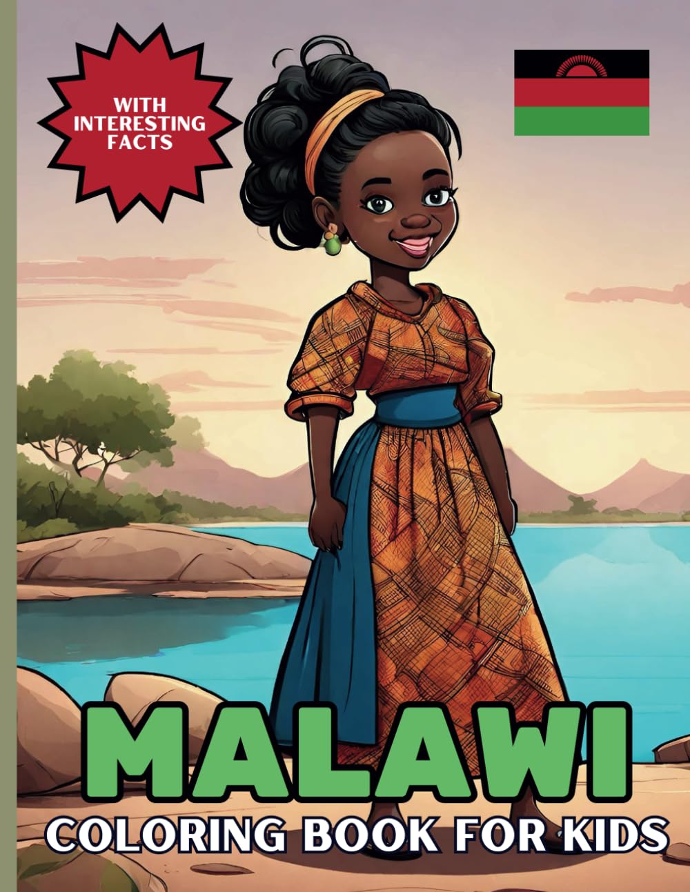 Malawi Coloring Book For Kids: With Interesting Facts