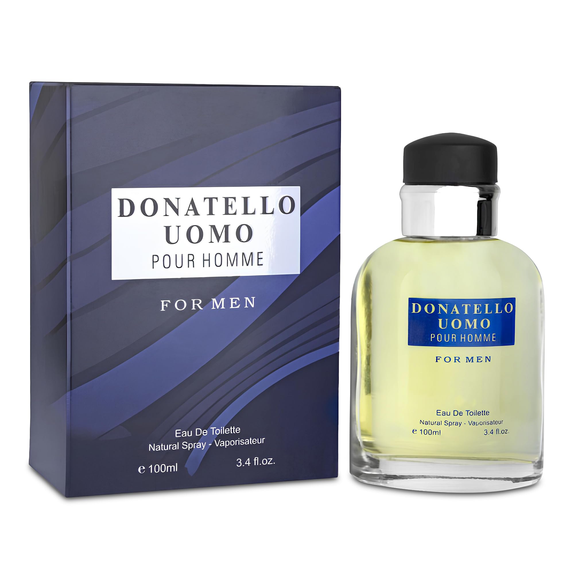 A CENTER Donatello Uomo Men Cologne 100ml Eau De Toilette Spray, Notes of Citruses,Bergamot,Neroli,Mandarin Orange& Lavender Long-Lasting Perfume For Men Daily Wear