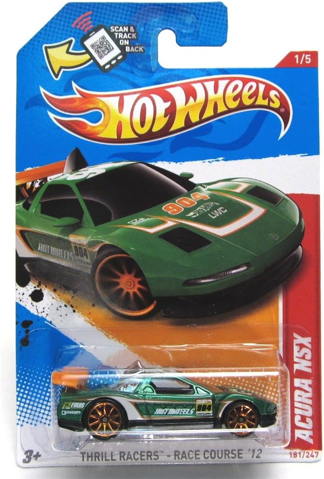 2012 Hot Wheels Thrill Racers - Racecourse Acura NSX Green #181/247