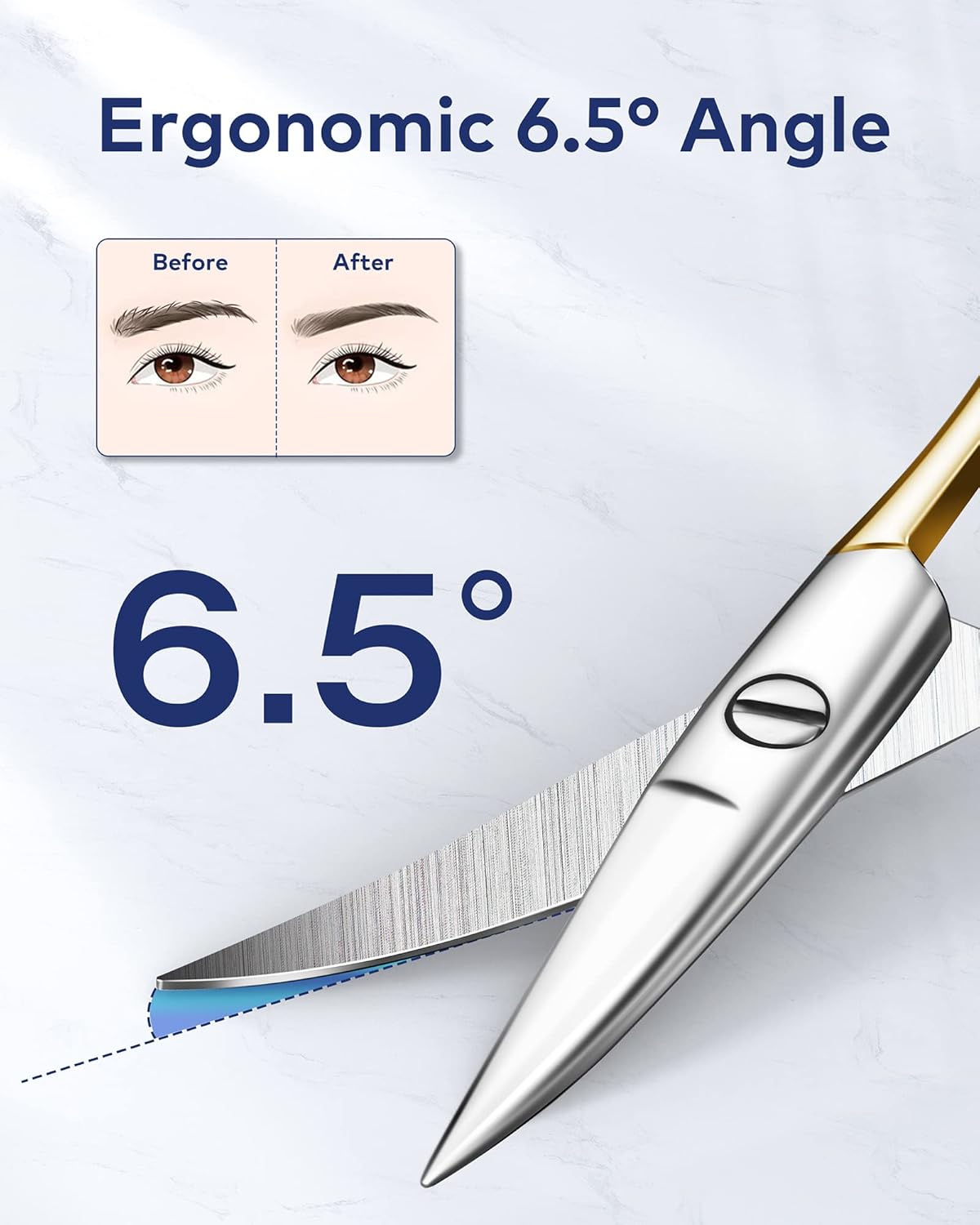 Tweezers, Professional Precision Eyebrow Tweezers Eyebrow scissors, Eyebrow Trimmer with Eyebrow Brush, Stainless Steel Brow Scissors : Beauty & Personal Care