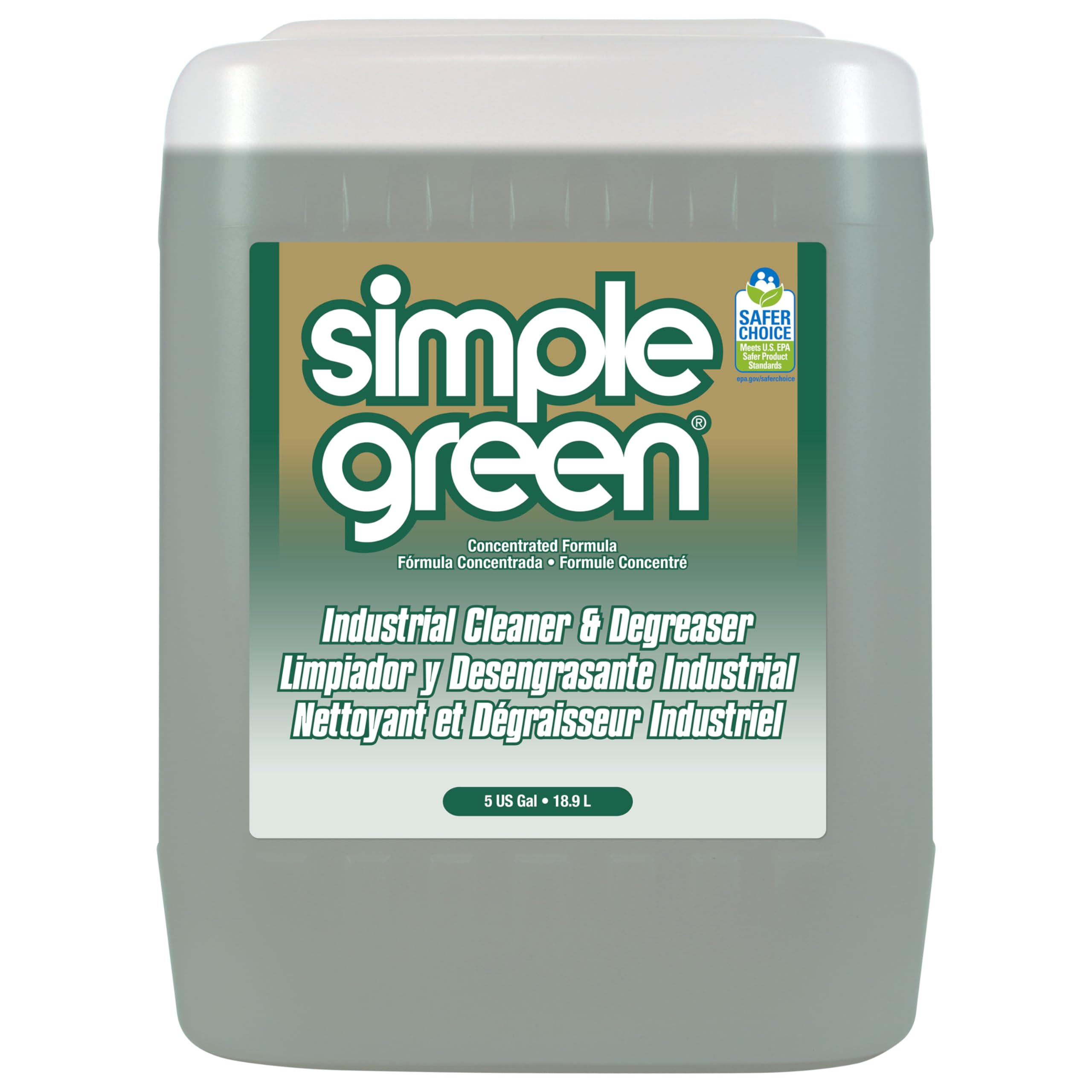Simple Green 13006 Industrial Cleaner & Degreaser, Concentrate, 5 Gal Pail 5 gal White SMP 13006 1