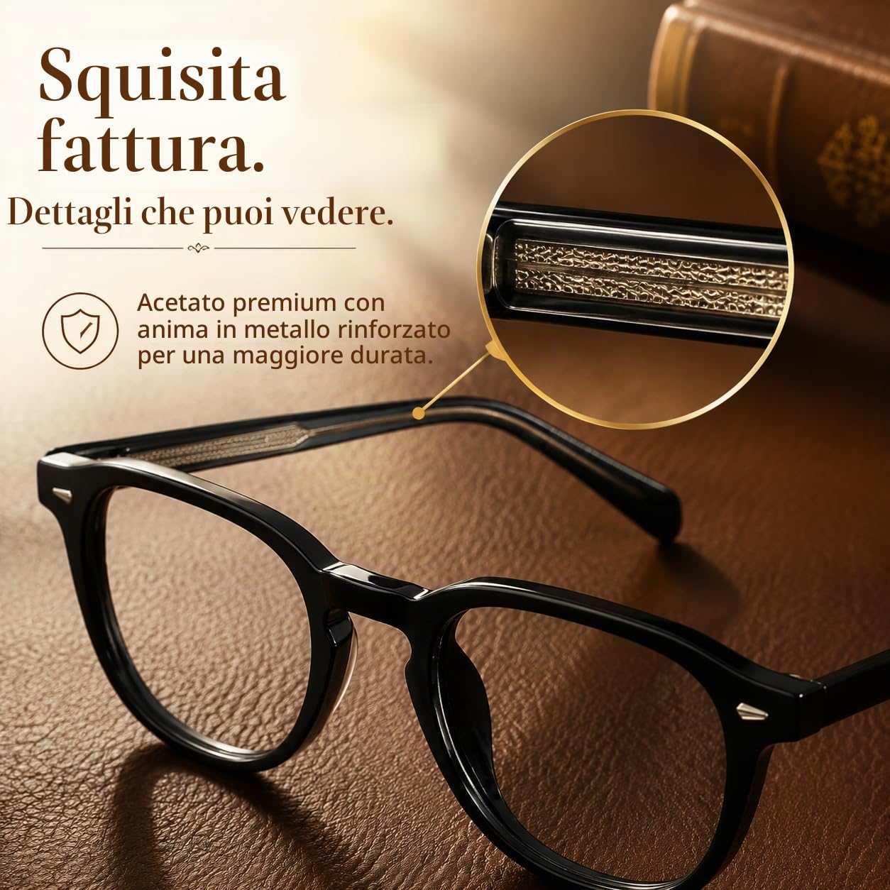 Cyxus Occhiali Luce Blu Uomo Donna Leggero Occhiali Da Computer Retrò Occhiali Anti Mal di Testa Affaticamento Degli Occhi 8554