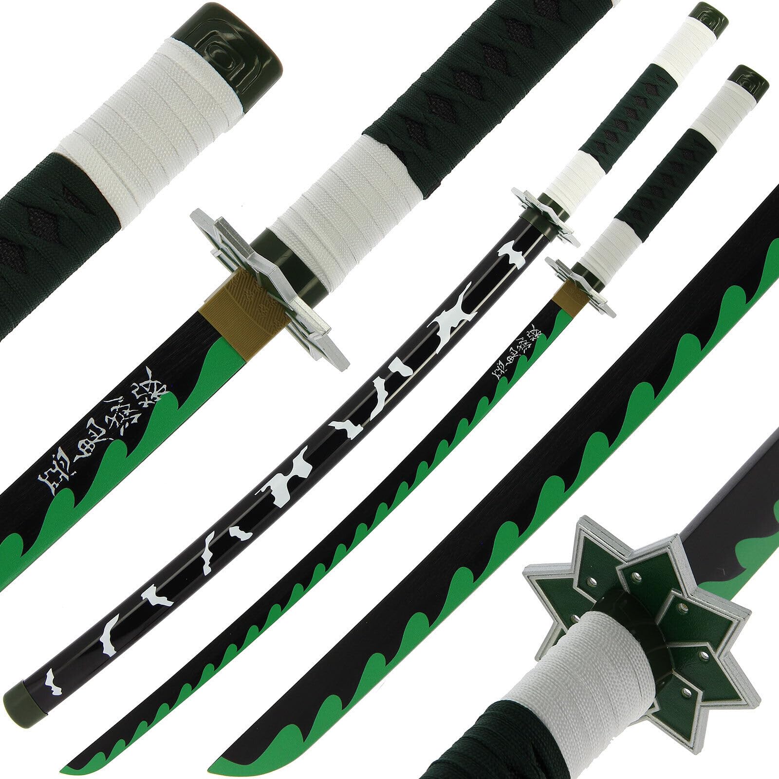 Bamboo Handmade Anime Katana – 100cm Wooden Blunt Sword Prop with Sheath – Safe Cosplay Inspired Replica Toy for Collectors & Roleplay Soneus Sword — image 1