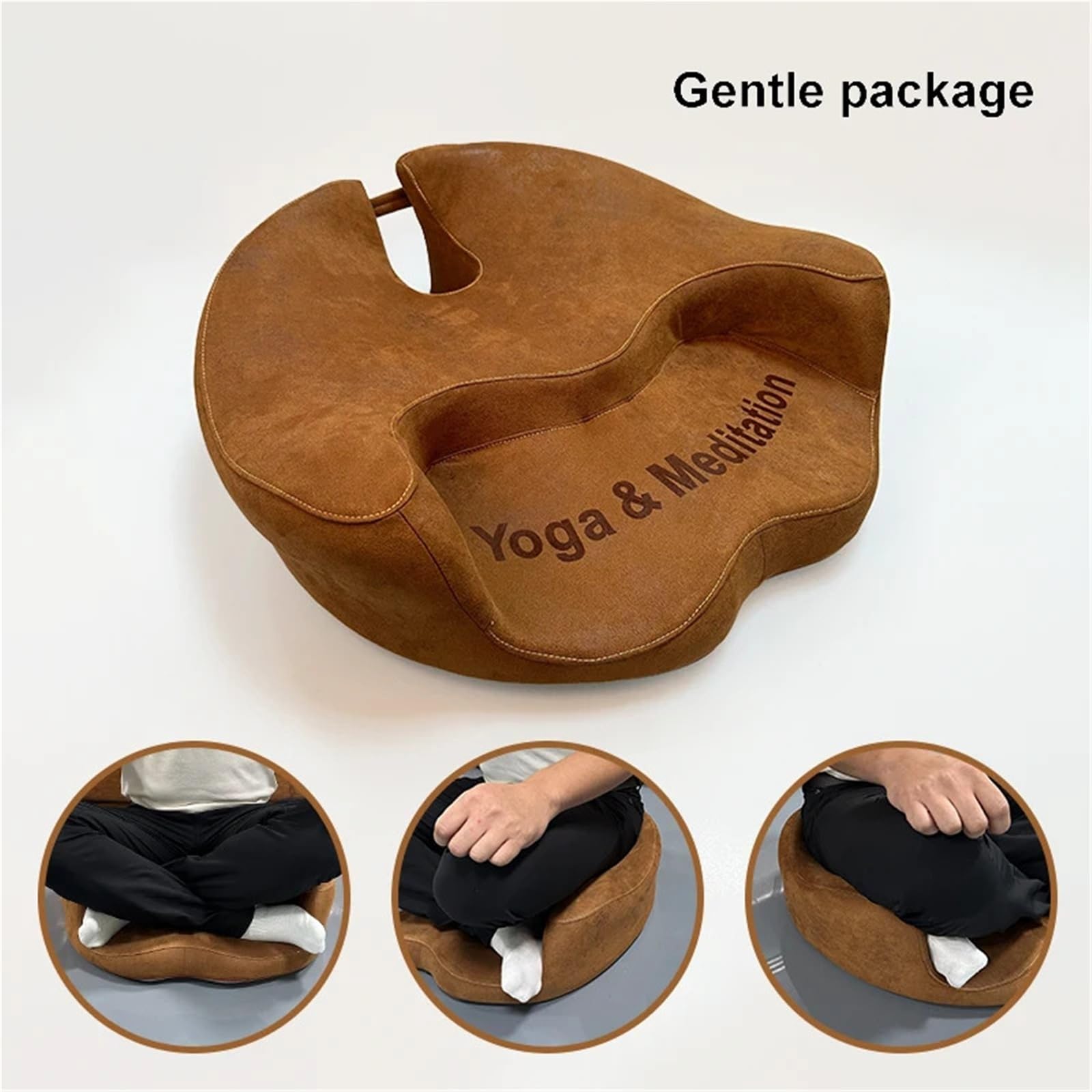 Cuscino da meditazione in memory foam, cuscino da yoga, portatile, per soggiorno, balcone, interni, pensieri profondi