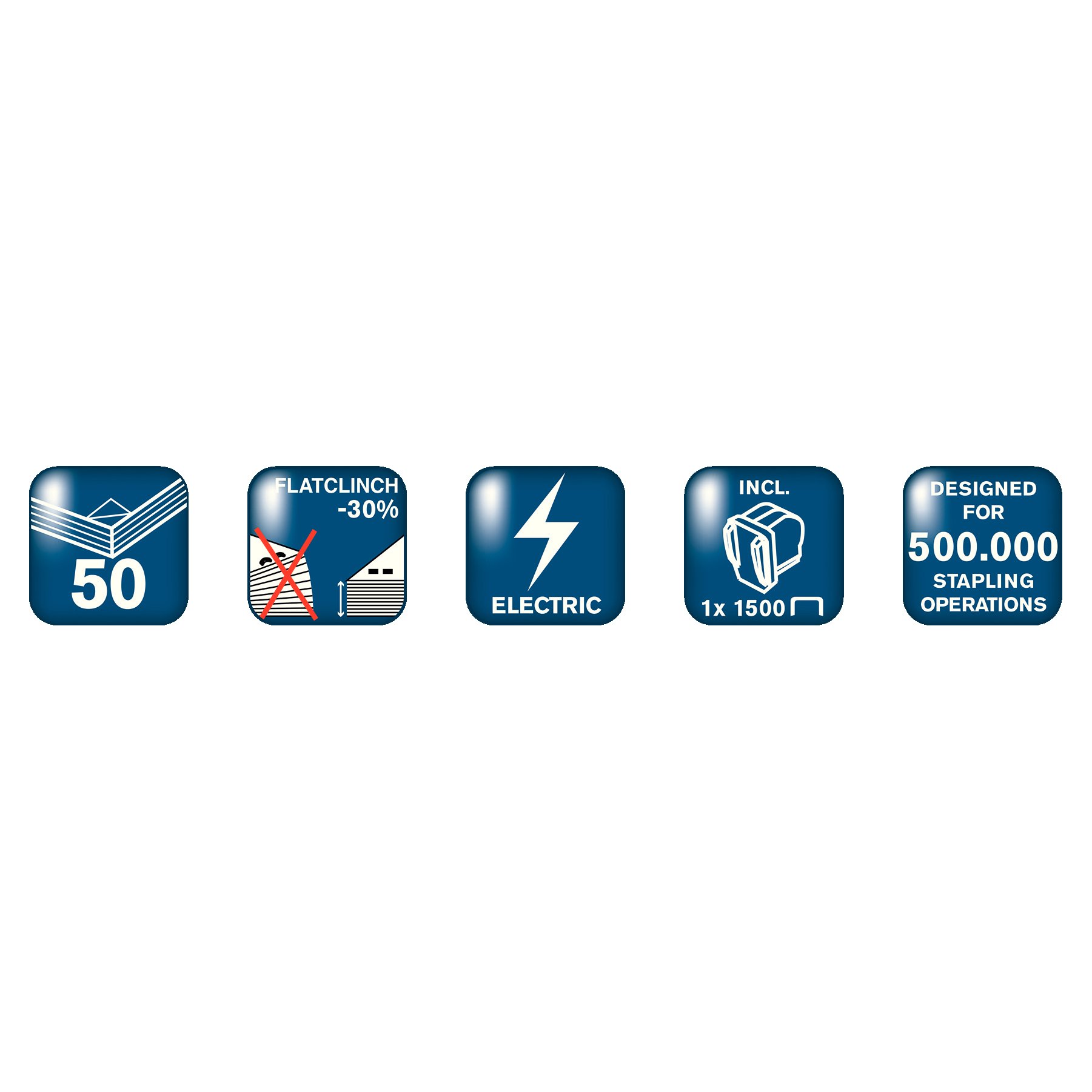 Rapid R5050E Zszywacz elektryczny z tworzywa sztucznego i metalu Srebrny/Pomarańczowy