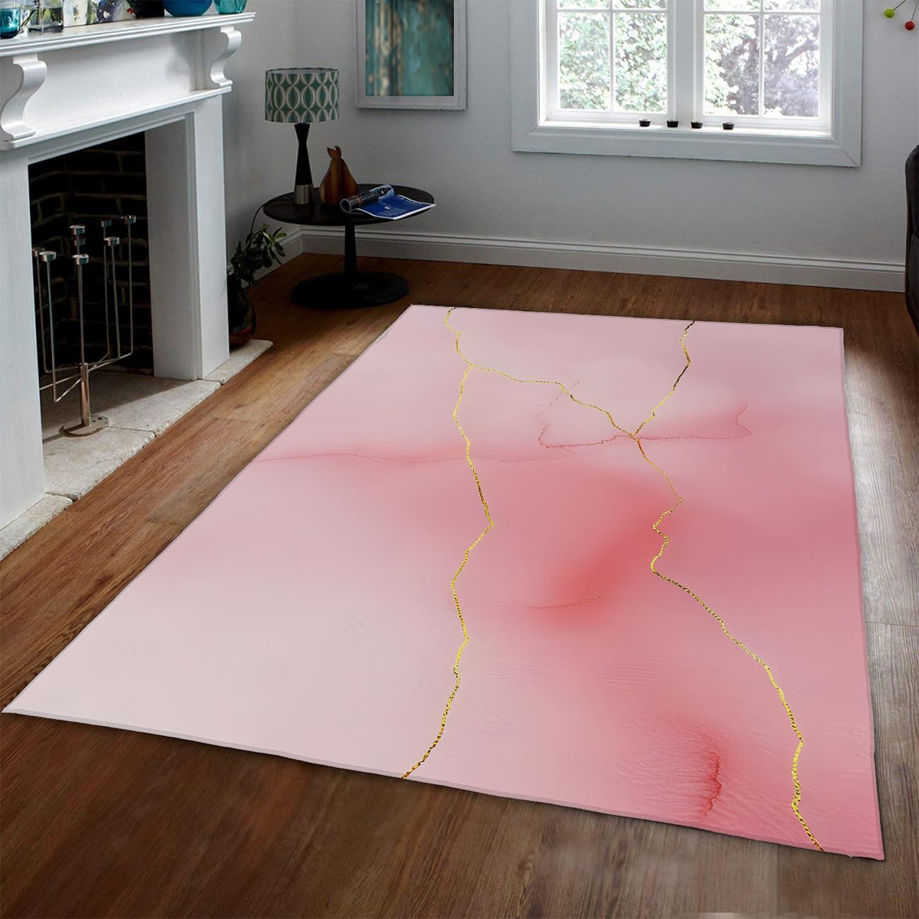 Tapis aquarelle en marbre 150x210cm moderne et antidérapant pour chambre