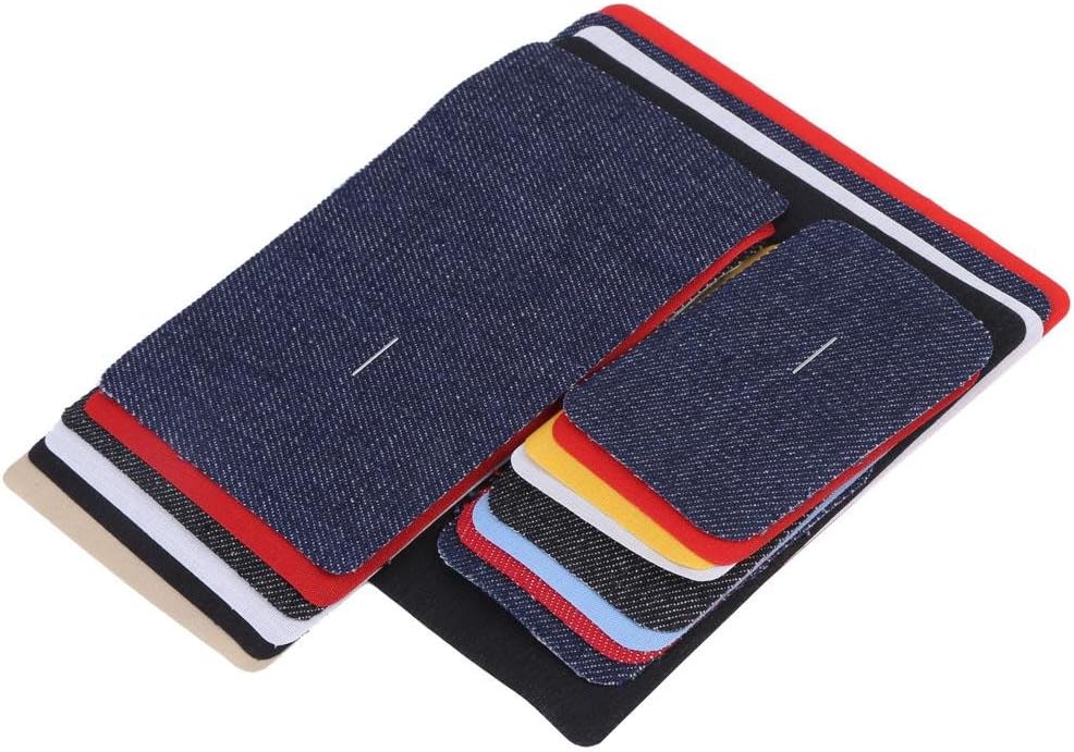 18 Pieces Iron on Patches with Assorted Colors, Iron-On Repair Kit