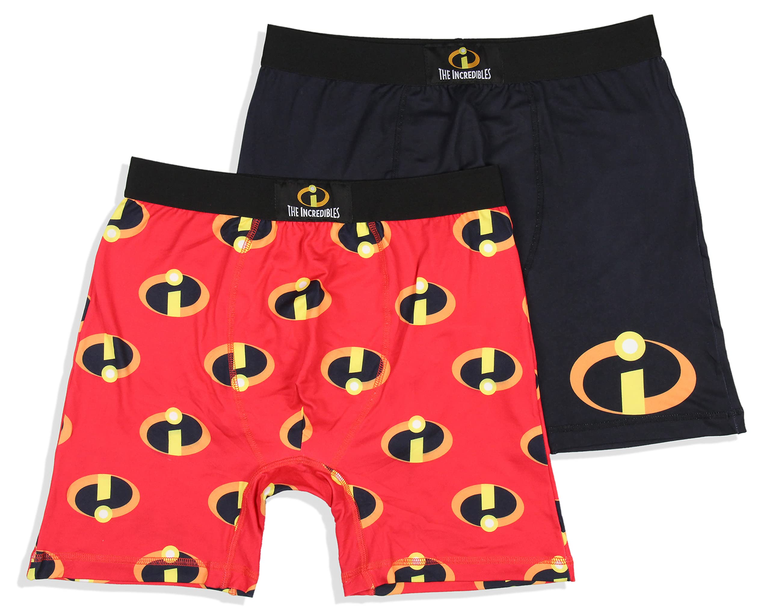 Disney Mens 2 Pack The Incredibles Boxers Underwear Boxer Briefs