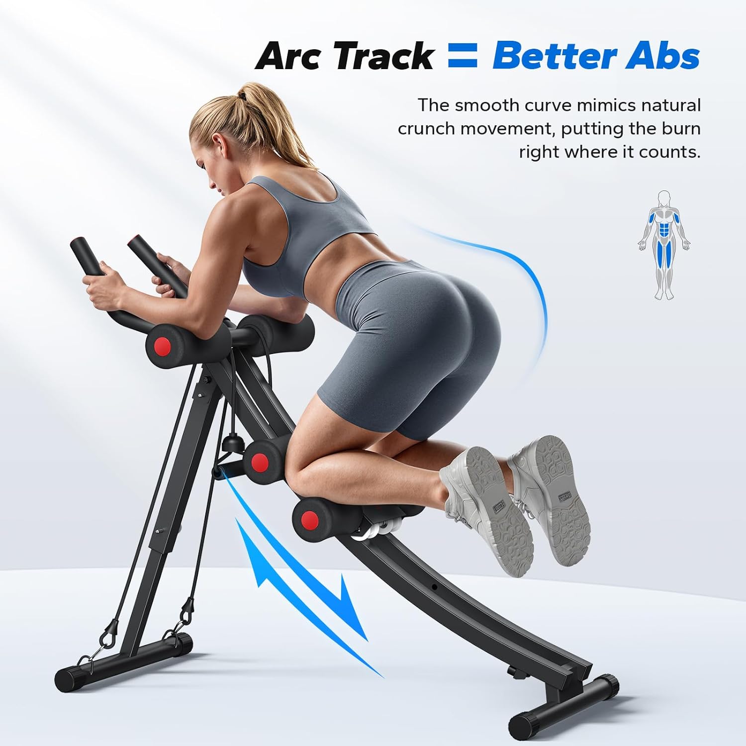 Merach Ab Machine, Adjustable Ab Trainer Machine, Ab Workout...