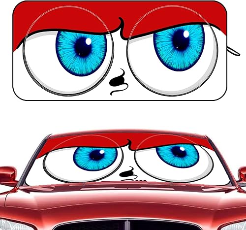 Miniatura 8 de xbrtaia Parasol para parabrisas de SUV, camioneta o camión, 63.4 x 31.8 pulgadas, color negro, para parabrisas delantero, protector de parasol