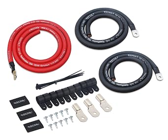 Recoil PBG3 1/0 Gauge OFC Wire Big 3 Amp Wiring Upgrade Kits Car Audio